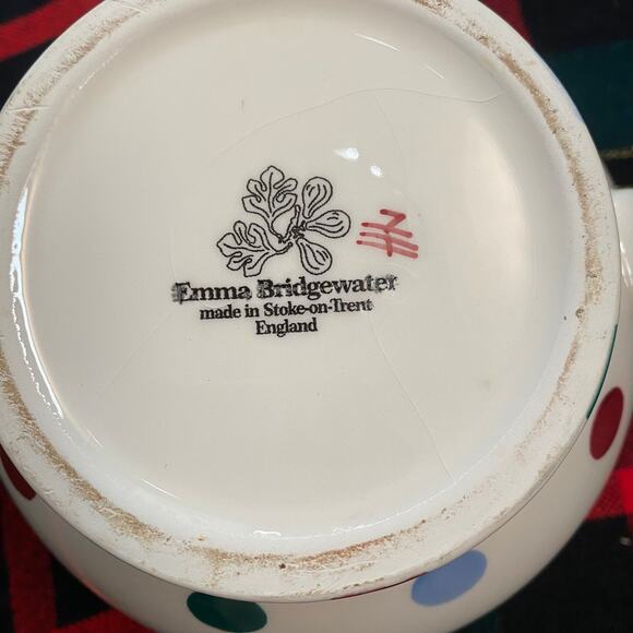 Emma Bridgewater Colorful Polka Dot Tea Pitcher Teapot No Lid - Picture 7 of 11